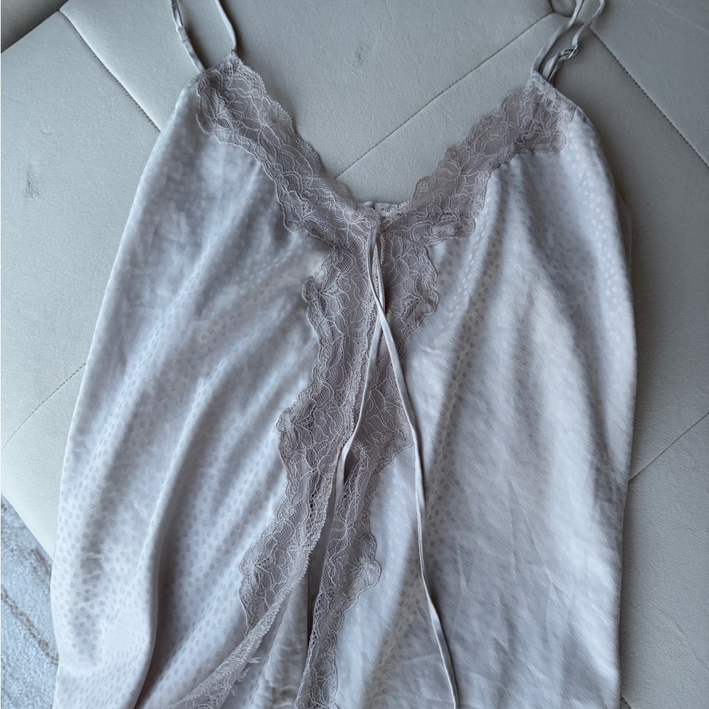 oysho Elegant Lace Trimmed Camisole